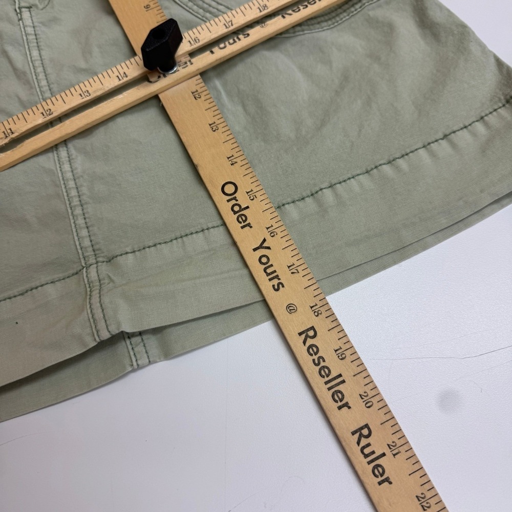 Pilcro and the Letterpress Skirt Womens Size 4 Green Khaki Utility Pocket Mini - Picture 11 of 14